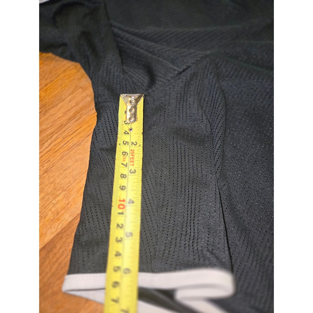 Athletic Works Women LG‎ Black White Trim Mesh Dophin Activewear Running Shorts - Picture 4 of 7